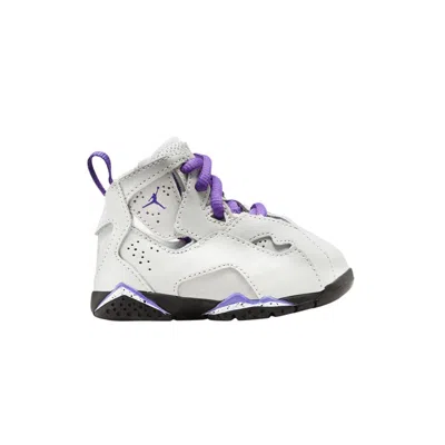Pre-owned Air Jordan Jordan True Flight Td 'base Grey Purple Venom' | Infant Size 8