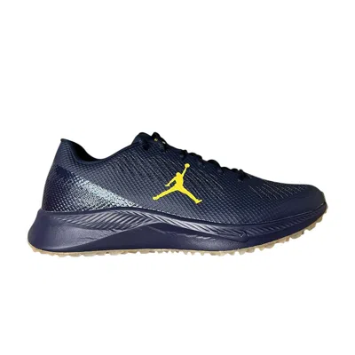 Pre-owned Air Jordan Jordan Vapor Edge Tf Smu 'michigan Wolverines' | Blue | Men's Size 9.5