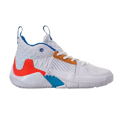 Pre-owned Air Jordan Jordan Why Not Zer0.2 Ps 'okc Home' | White | Kid's Size 11
