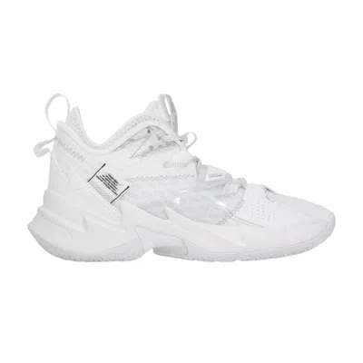 Pre-owned Air Jordan Jordan Why Not Zer0.3 Gs 'triple White' | Kid's Size 5