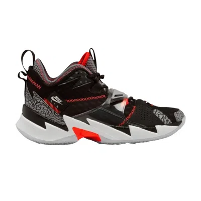 Pre-owned Air Jordan Jordan Why Not Zer0.3 Ps 'black Cement' | Kid's Size 1.5