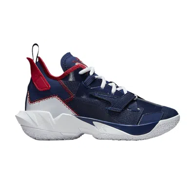 Pre-owned Air Jordan Jordan Why Not Zer0.4 Gs 'washington Wizards' | Blue | Kid's Size 6.5