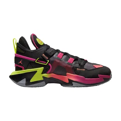 Pre-owned Air Jordan Jordan Why Not Zer0.5 Gs 'raging Grace' | Black | Kid's Size 6