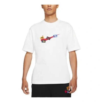 Air Jordan Jumpman 85 Patch Printing Round Neck Sports Short Sleeve White