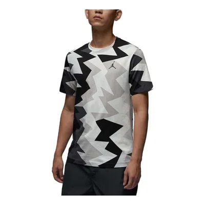 Air Jordan Jumpman All Over Print T-shirt 'black Grey'