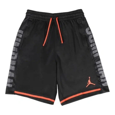 Air Jordan Jumpman Basketball Shorts 'black Orange Side Logo'