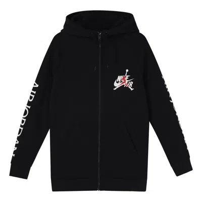 Air Jordan Jumpman Classics Logo Casual Sports Breathable Hoodie Jacket Black