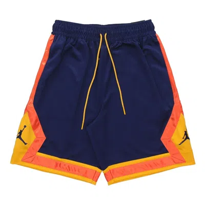 Air Jordan Jumpman Diamond Casual Sports Basketball Training Shorts Blue
