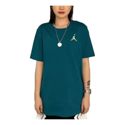 Air Jordan Jumpman Embroidered Sportswear T-shirt 'green' In Blue
