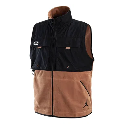 Air Jordan Jumpman Fleece Vest 'black Brown'