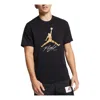 Air Jordan Jumpman Flight Graphic T-shirt Asia Sizing 'black Gold'