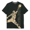 Air Jordan Jumpman Flying Man Logo Printing Short Sleeve Black In Black