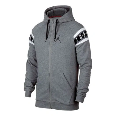 Air Jordan Jumpman Hooded Long Sleeves Jacket Gray