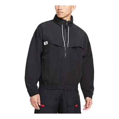Air Jordan Jumpman Light Woven Sports Jacket Black