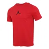 Air Jordan Jumpman Logo Printing Sports Quick Dry Round Neck Short Sleeve Red