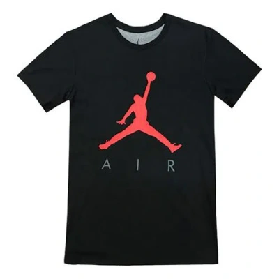 Air Jordan Jumpman Logo Sports Tee Men Black/red