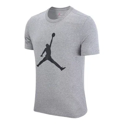 Air Jordan Jumpman Logo T-shirt 'grey' In Gray