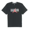 Air Jordan Jumpman Logo T-shirt 'harbin' In Black