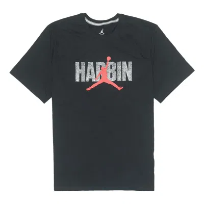 Air Jordan Jumpman Logo T-shirt 'harbin' In Black