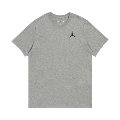 Pre-owned Air Jordan Jumpman Short-sleeve T-shirt 'carbon Heather' | Grey | Men's Size Xs In Gray