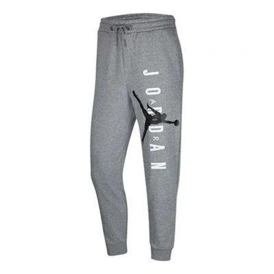 Air Jordan Jumpman Slim Fit Bundle Feet Athleisure Casual Sports Pants Gray