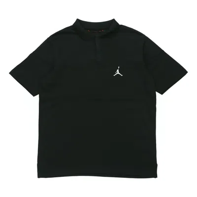 Air Jordan Jumpman Sports Short Sleeve Polo Shirt 'black'