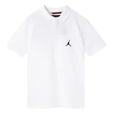 Air Jordan Jumpman Sports Short Sleeve Polo Shirt 'white'