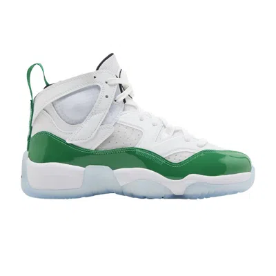 Pre-owned Air Jordan Jumpman Two Trey Gs 'white Lucky Green' | Kid's Size 5.5