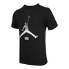 Air Jordan Jumpmanteecrew Casual Sports Breathable Printing Short Sleeve Black In Multi