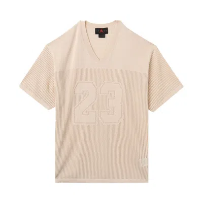 Pre-owned Air Jordan Knit Jersey Top 'legend Light Brown/sail' | Men's Size S