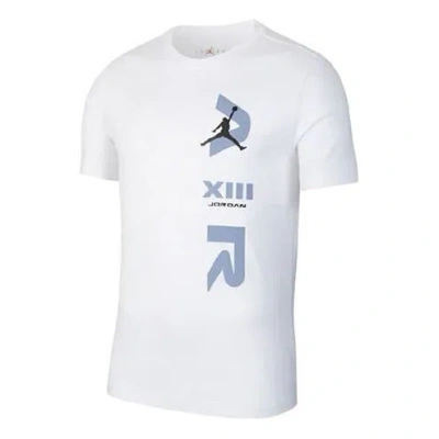 Air Jordan Legacy Aj13 Short Sleeve Sports White
