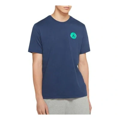 Air Jordan Legacy Aj13 Sports Short Sleeve Blue