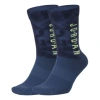 Air Jordan Legacy Sport Dna Tie Dye Alphabet Athleisure Casual Sports Socks Couple Style One Pair Bl In Blue