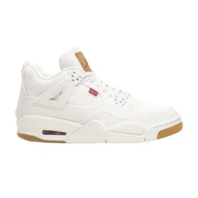 Pre-owned Air Jordan Levi's X  4 Retro Gs 'white Denim' | Kid's Size 6.5