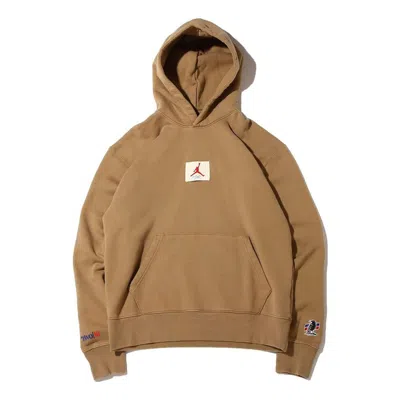 Air Jordan Logo In Brown