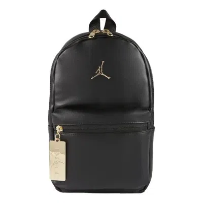 Air Jordan Logo Backpack 'black Gold'
