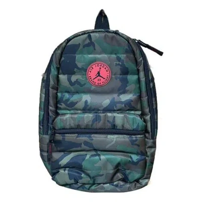 Air Jordan Logo Backpack 'green' In Multi