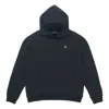 Air Jordan Logo Fleece Pullover Hoodie 'black' In Blue