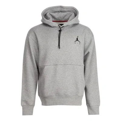 Air Jordan Logo Fleece Stay Warm Pullover Hoodie Men's Grey In Neutral