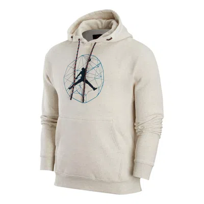Air Jordan Logo Hoodie 'beige' In Neutral