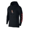 Air Jordan Logo Hoodie 'black Red'
