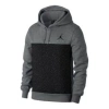 Air Jordan Logo Splicing Hoodie 'dark Grey Black'