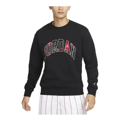 Air Jordan Logo Sweater 'black Red'