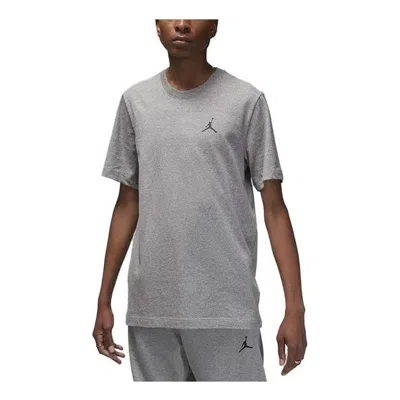 Air Jordan Logo T-shirt 'grey' In Gray