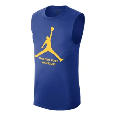Air Jordan Logo X Nba Golden State Warriors Essential Tank 'blue'