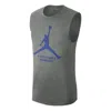 Air Jordan Logo X Nba Golden State Warriors Essential Tank 'grey' In Gray