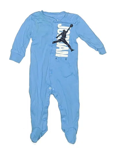 Pre-owned Air Jordan Babies' Long Sleeve Onesie In Blue