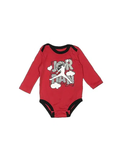 Pre-owned Air Jordan Babies' Long Sleeve Onesie In Red