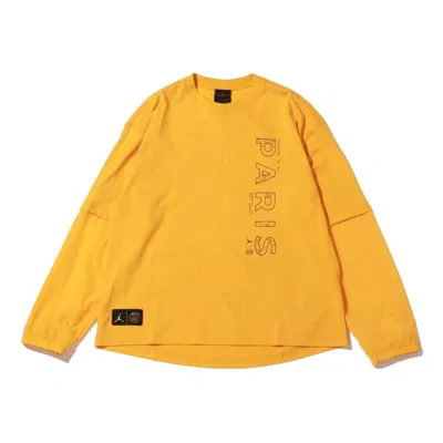 Air Jordan Long Sleeve Top X Psg In Yellow