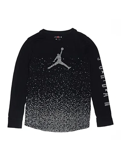 Pre-owned Air Jordan Kids' Long Sleeve T-shirt In Black